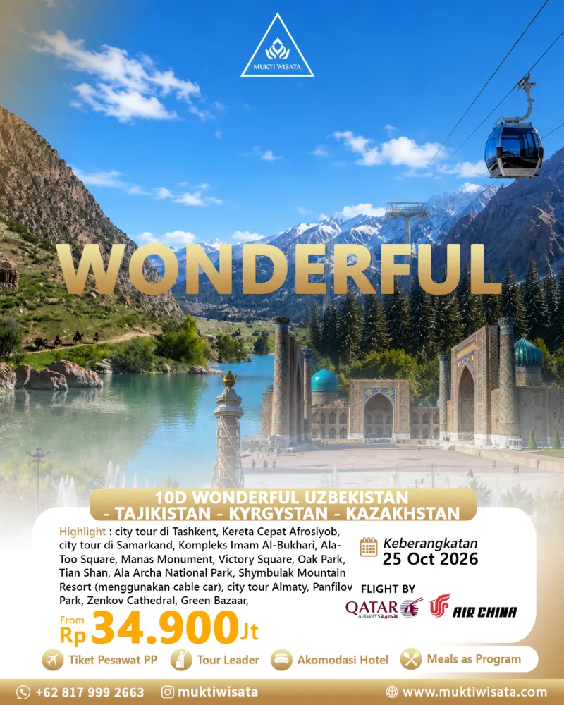 10D WONDERFUL UZBEKISTAN - TAJIKISTAN - KYRGYSTAN - KAZAKHSTAN