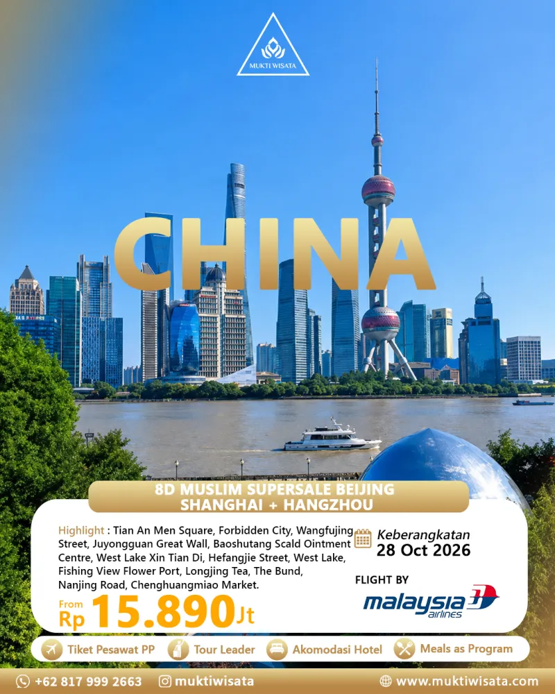 8D MUSLIM SUPERSALE BEIJING SHANGHAI + HANGZHOU by MH