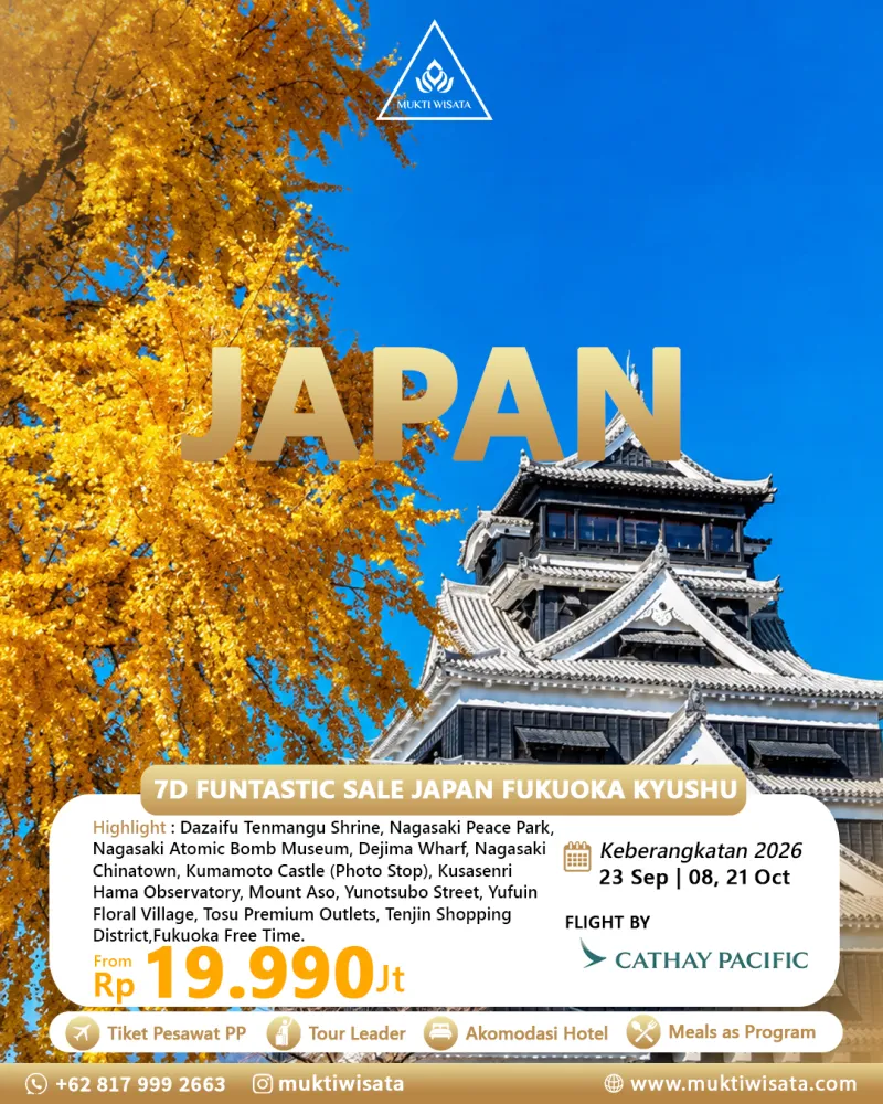 7D FUNTASTIC SALE JAPAN FUKUOKA KYUSHU by Cathay Pacific