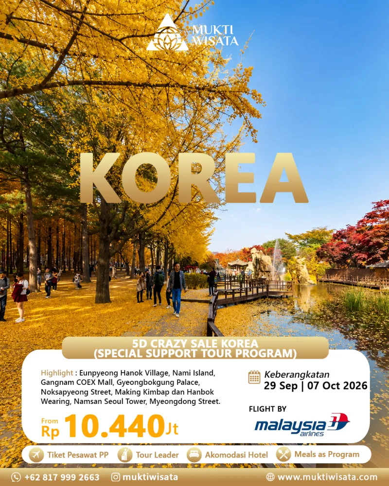 5D CRAZY SALE KOREA (SPECIAL SUPPORT TOUR PROGRAM)