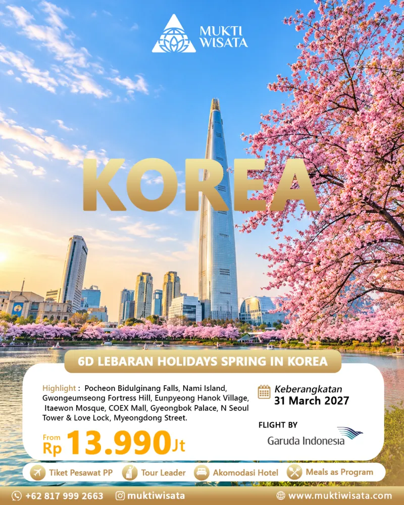 6D LEBARAN HOLIDAYS SPRING IN KOREA by GA